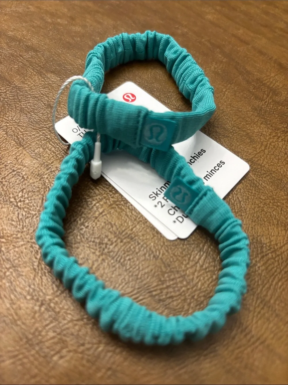 Lululemon Skinny Hair Ties — Teal